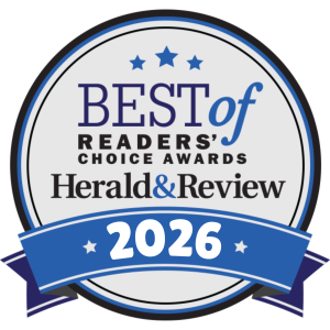 Herald & Review Best of Readers’ Choice Awards badge, 2026